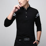 T Shirt Men Long Sleeve Plus Size Stripe Men T-Shirt 2020