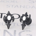 Men earings fashion gold cross jewellery vintage silver stainless steel jewelry for male