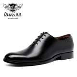 Mens Dress Shoes Formal Business Lace-up Full Grain Leather Minimalist Shoes for Men