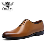 Mens Dress Shoes Formal Business Lace-up Full Grain Leather Minimalist Shoes for Men