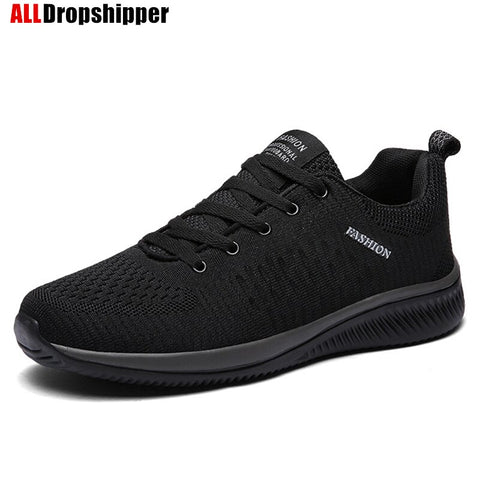 New Mesh Men Casual Shoe Lac-up Men Shoes Lightweight Comfortable Breathable Walking Sneakers