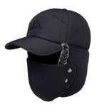Thick Fur Plush Earflap Baseball Caps Outdoor Aged Elder Men's Casual Winter Warm Hats