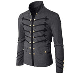 2019 Vintage Solid Men Gothic Jacket