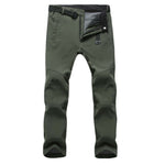 Warm Waterproof Mens Trousers Thick Fleece Walking Trousers