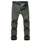 Warm Waterproof Mens Trousers Thick Fleece Walking Trousers