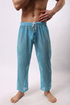 Mens Pyjama Bottoms Sexy See Through Transparent Men's Pajamas Lingerie Underwear