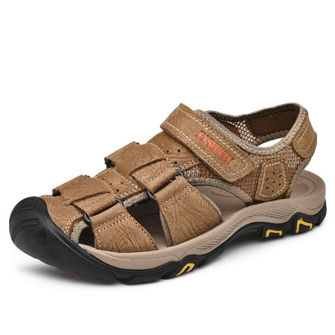 Men Shoes Genuine Leather Men Sandals Summer 2019