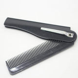 Men Women Folding Clip Moustache Beard Comb Handmade Portable Hair Styling Tool