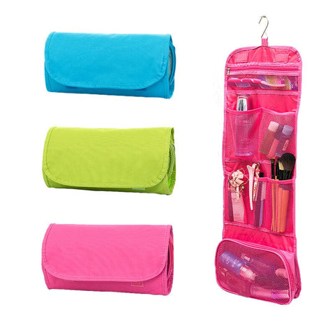 Men Three Fold Wash Cosmetic Makeup Bags Travel Home Toiletry Kit