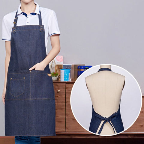 Sleeveless Lace Men Apron Home Kitchen Cooking Waterproof  Workwear