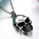 Fashion Hip Hop Nacklaces Men 2019 Jewelry Gothic Skull Stainless Steel Pandent Necklace Chain