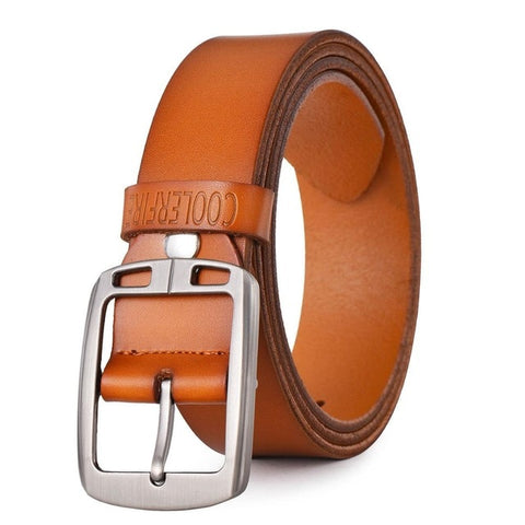 genuine leather belts for men cowboy Luxury strap brand male belt high quality