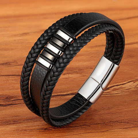 High Quality Stainless Steel Charm Stackable Layered Bracelet
